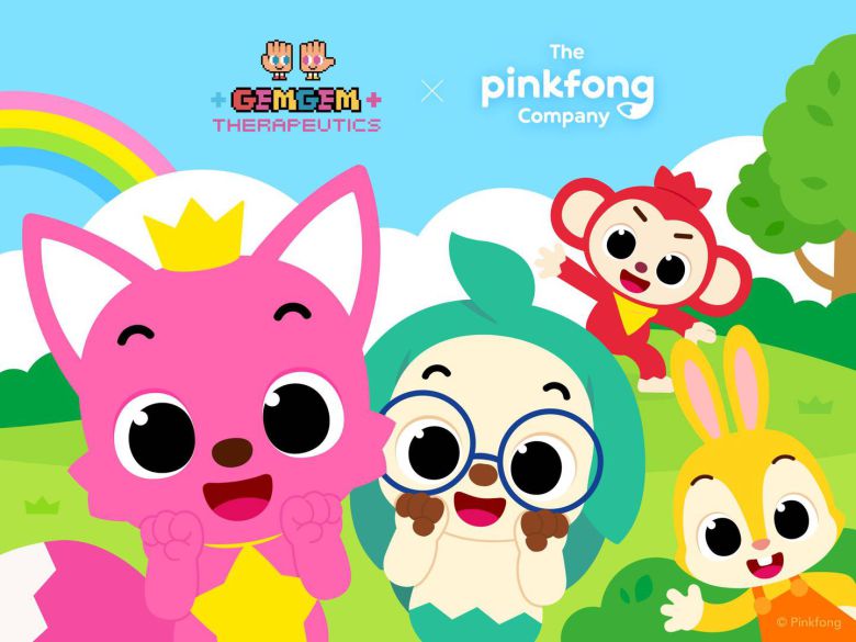 7월부터 잼잼테라퓨틱스는 엔터테인먼트 기업 더핑크퐁컴퍼니와 손잡고 인기 애니메이션 시리즈 ‘핑크퐁 원더스타’ IP를 활용한 콘텐츠도 선보였다 / 출처=잼잼테라퓨틱스