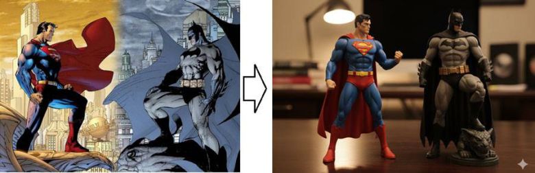 나노 바나나를 이용, 원본 이미지를 피규어의 모습으로 재생성한 모습 / 출처=IT동아