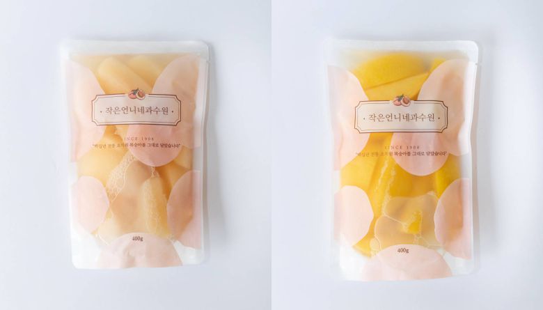 삼중 포장 특허 기술로 복숭아 가공품을 유통하는 새뜸 / 출처=새뜸