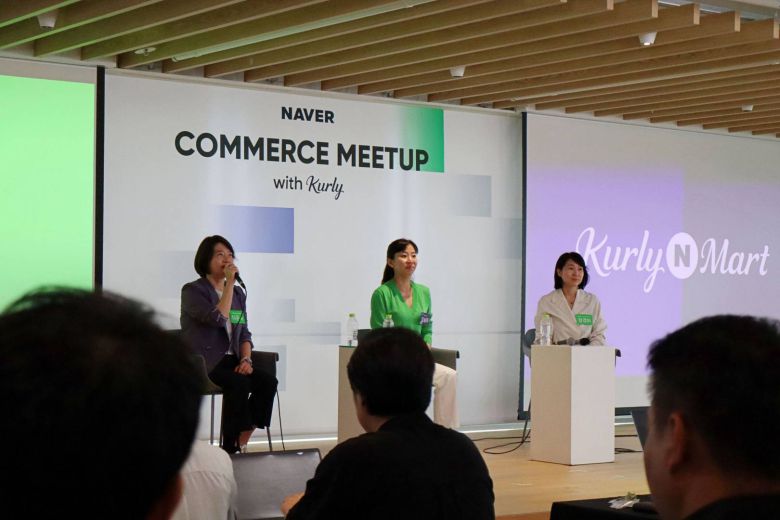 (왼쪽부터) 이윤숙 네이버 쇼핑사업 부문장, 김슬아 컬리 대표, 정경화 네이버플러스 스토어 프로덕트 리더 / 출처=IT동아