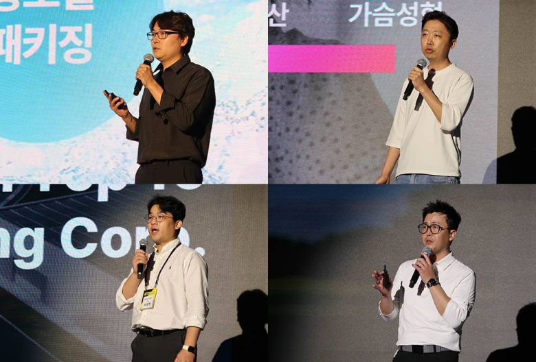 왼쪽 위부터 시계 방향으로 이성훈 신선고 대표, 연봉근 안티그래비티 대표, 이용수 엑스업 대표, 이강헌 엠에스아이랩스 대표 / 출처=IT동아