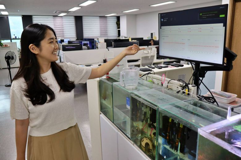 솔루션을 소개하는 김민선 하마랩 대표 / 출처=IT동아