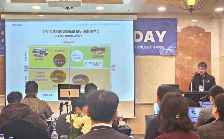 화물차 운전자를 위한 AI 기반 운전자 상태관리 시스템을 소개하는 김태훈 전남대 컴퓨터공학과 교수 / 출처=IT동아