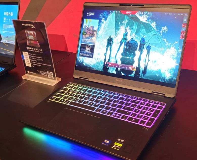 최상위급 게이밍 노트북인 ‘하이퍼엑스 오멘 맥스 16’ / 출처=IT동아