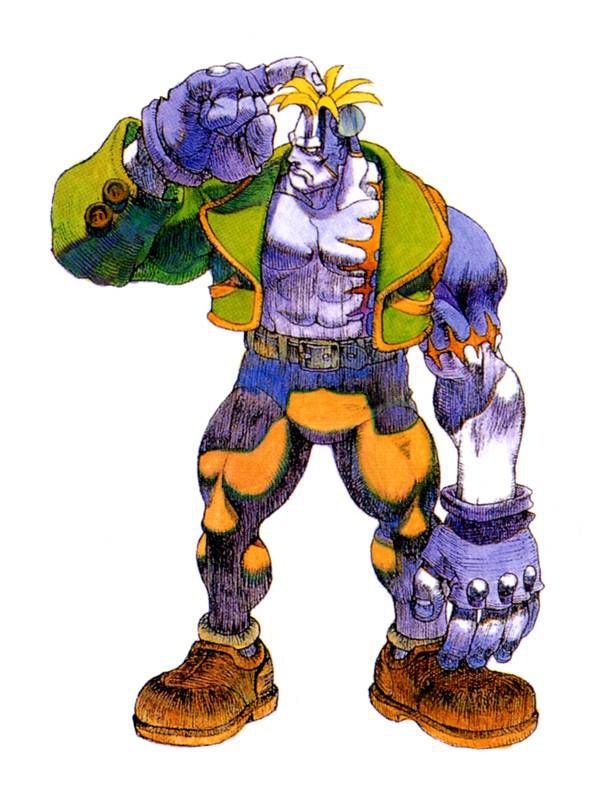 (다크 스토커즈에서 프랑켄슈타인 캐릭터로 열연하는 '빅터')