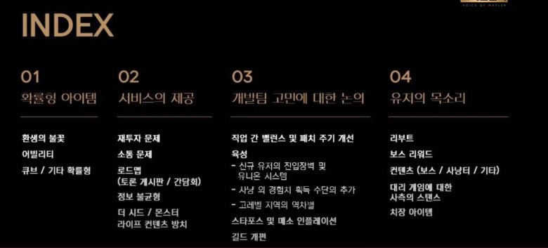 메이플스토리 간담회 타임 테이블(자료출처-메이플 유튜브페이지)