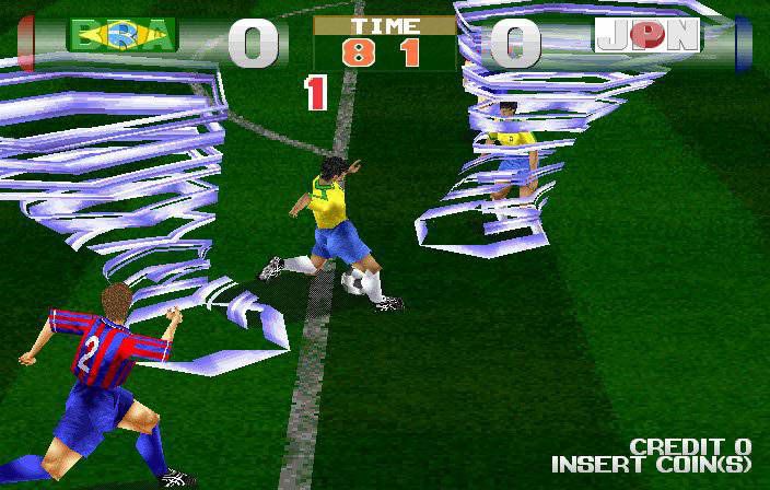 (각종 스킬이 도입되면서 국내에서도 선풍적인 인기를 모았던 테크모 월드컵 98)