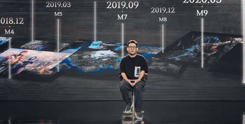 '리니지W'에 대해 설명중인 이성구 그룹장 / 발표 영상 캡처