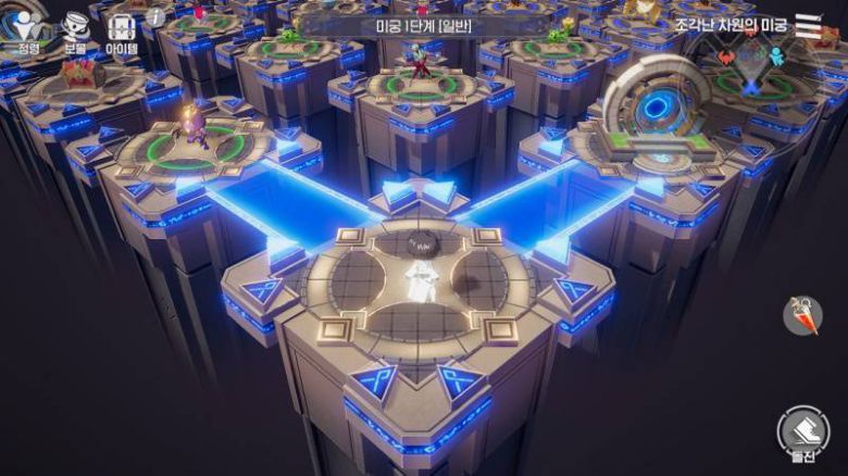 로그라이크 형식의 조각난 차원의 미궁