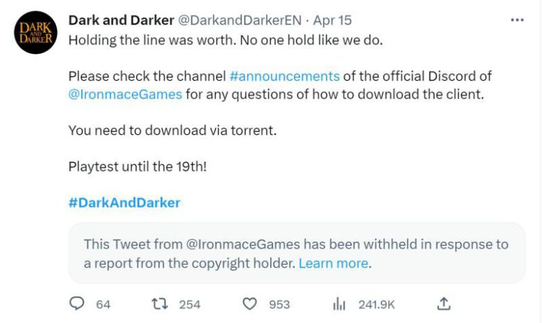 트위터에서 정책 위반으로 게시글 차단