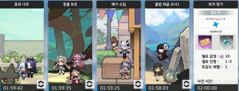 아르바이트를 하는 인형들