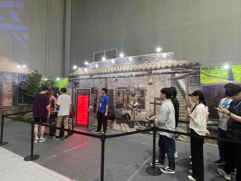 현장 이벤트 참여 열기가 뜨거웠다