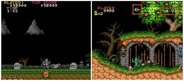 (시리즈 대대로 극악의 난도를 보여주는 게임 '마계촌')