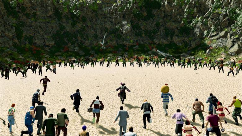 해적단 막고라를 벌이는 총력전