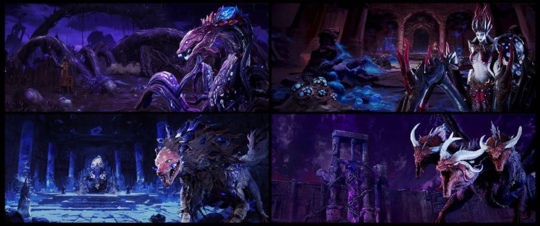 보스 레이드 챕터별 보스 모습