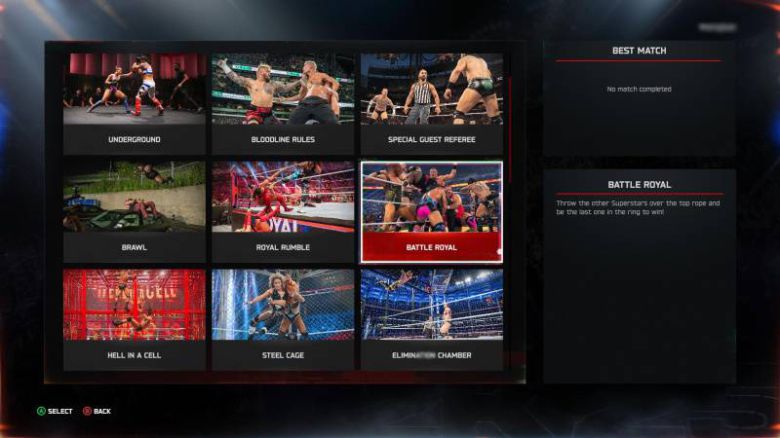 다양하게 준비된 매치