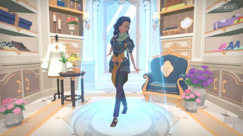 패션 아이템 뽑기 연출