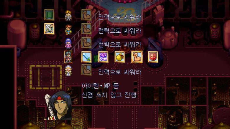 자동전투를 세밀하게 설정할 수 있다