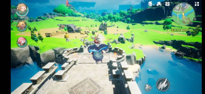 활강 중인 퍼밀리어, 모바일에서도 구동 된다.