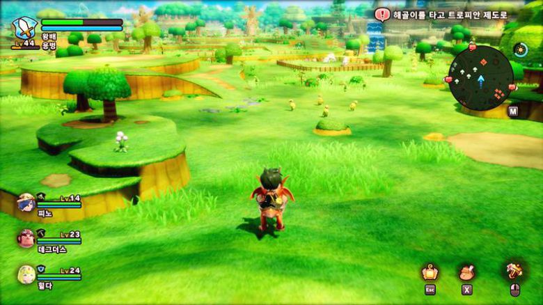 거대한 필드를 모험하는 재미도 준비돼 있다.