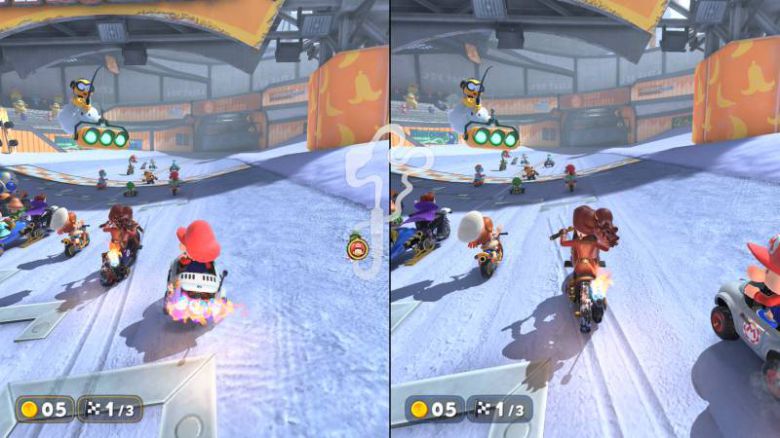 론칭작인 마리오 카드 월드 플레이 화면