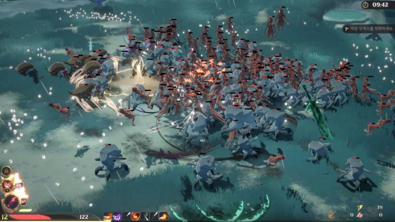 적들의 수가 초반부터 상당하다