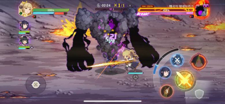 손 맛을 느낄 수 있는 수동 전투