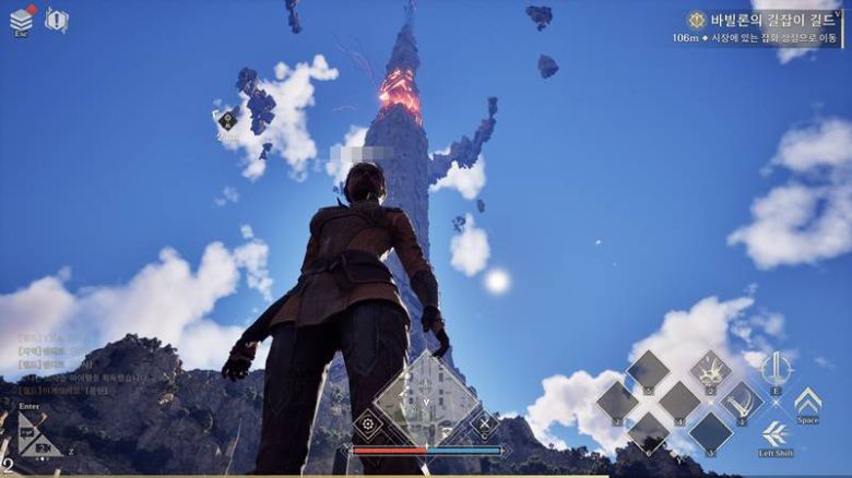 거대한 탑이 인상적