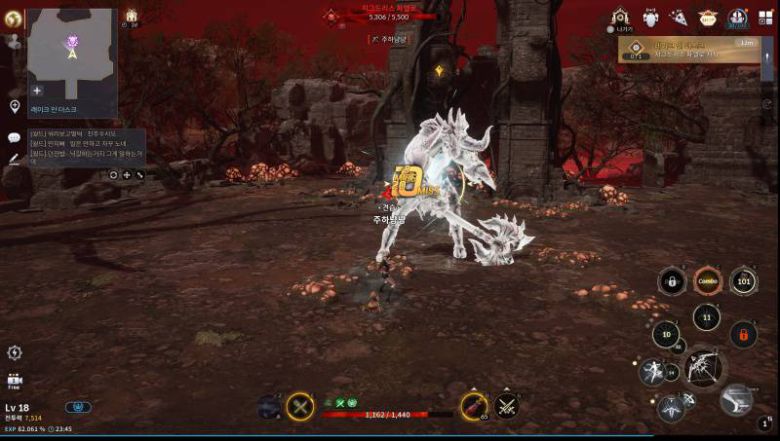 콤보의 재미를 느낄 수 있는 보스전