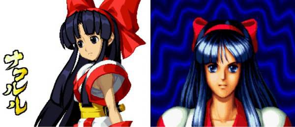 사무라이 쇼다운 시리즈에서 청순함을 무기로 하는 그녀였지만