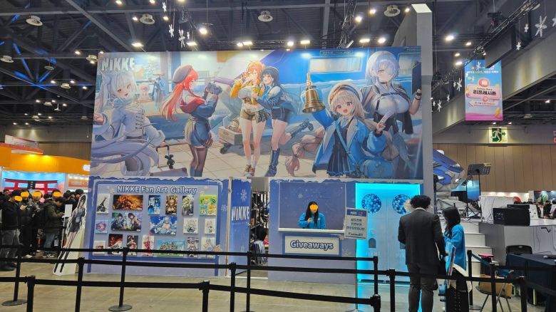 니케 굿즈 판매 부스