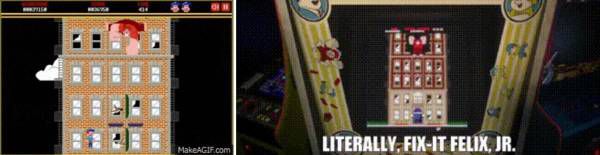 랄프의 주먹질을 보라.. 벽이 막 무너진다