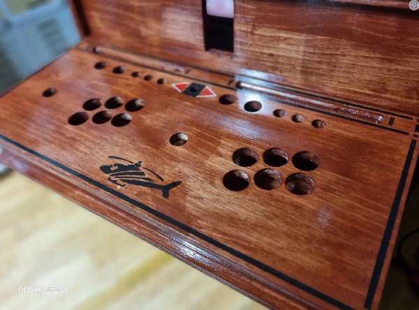 1차로 도색한 모습