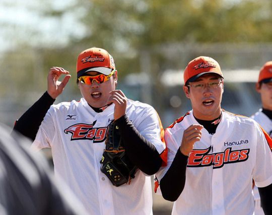 [사진] 한화 시절 류현진과 장민재