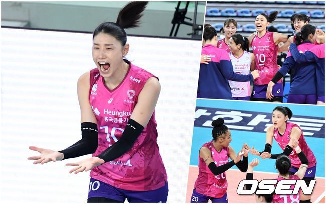 [OSEN=인천, 이대선 기자] 19일 오후 인천 계양체육관에서 열린 ‘2020-2021 도드람 V-리그’ 여자부 흥국생명과 인삼공사의 경기에서 동료들을 격려하고 응원하고 있다. /sunday@osen.co.kr