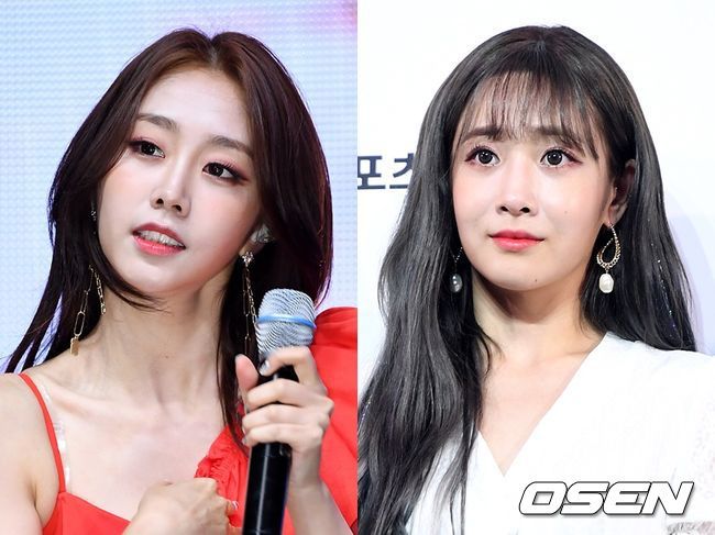 러블리즈 서지수(왼쪽), 유지애. OSEN DB