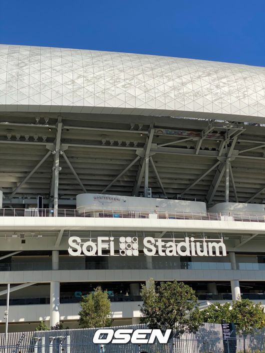 방탄소년단 콘서트가 열리는 소파이 스타디움 /seunghun@osen.co.kr