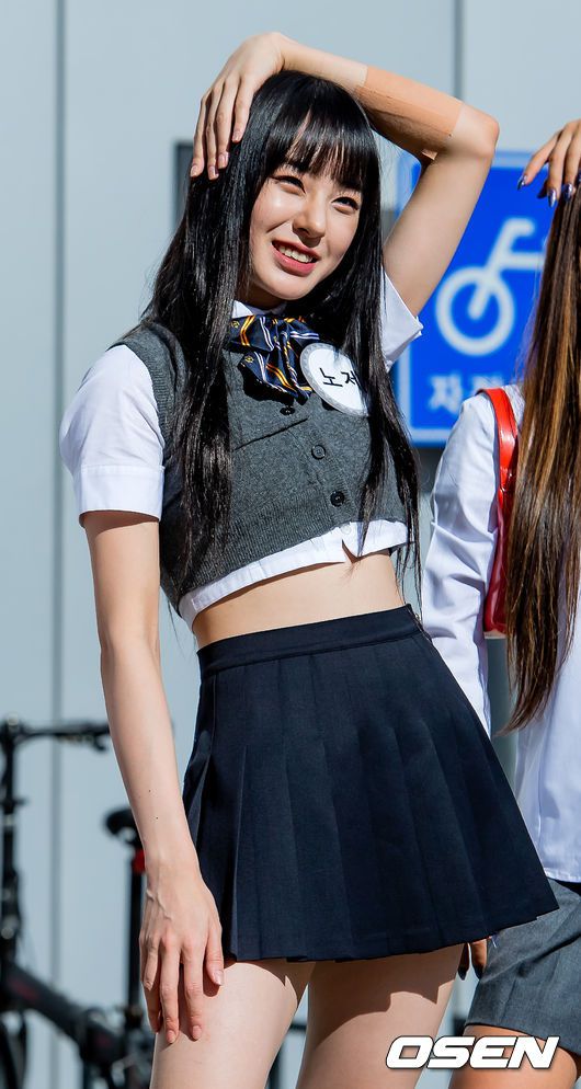 [OSEN=민경훈 기자] '스트릿 우먼 파이터'(스우파)에서 웨이비 노제가 취재진을 향해 포즈를 취하고 있다. 21.10.28/rumi@osen.co.kr