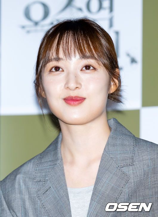 [OSEN=민경훈 기자] 12일 오후 서울 한강로 CGV 용산아이파크몰에서 영화 '옥수역귀신' 언론배급시사회 및 기자간담회가 열렸다.시사회를 마치고 배우 김보라가 기자회견을 하고 있다. 2023.04.12 / rumi@osen.co.kr