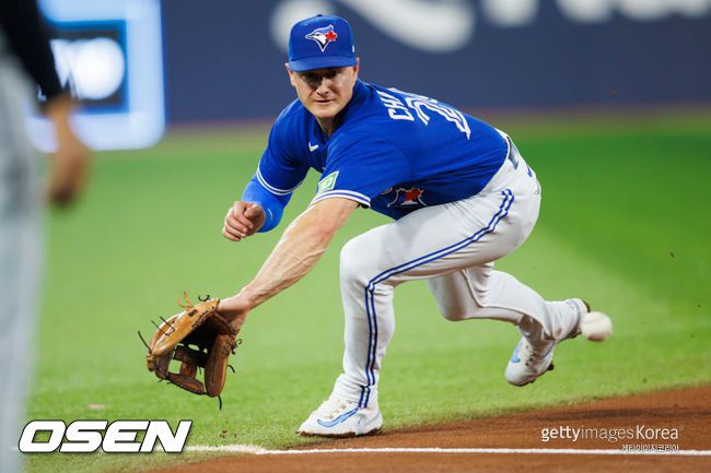 [사진] 토론토 블루제이스 맷 채프먼. ⓒGettyimages(무단전재 및 재배포 금지)