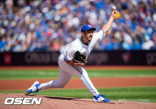 [사진] 토론토 블루제이스 기쿠치 유세이. ⓒGettyimages(무단전재 및 재배포 금지)