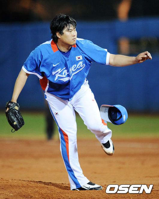 [OSEN=김영민 기자] 광저우 아시안게임 대표팀에서의 류현진. 2010.11.19 / ajyoung@osen.co.kr