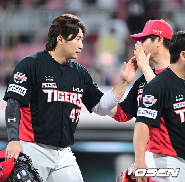 [OSEN=최규한 기자] KIA 나성범과 김종국 감독. 2023.07.09 / dreamer@osen.co.kr