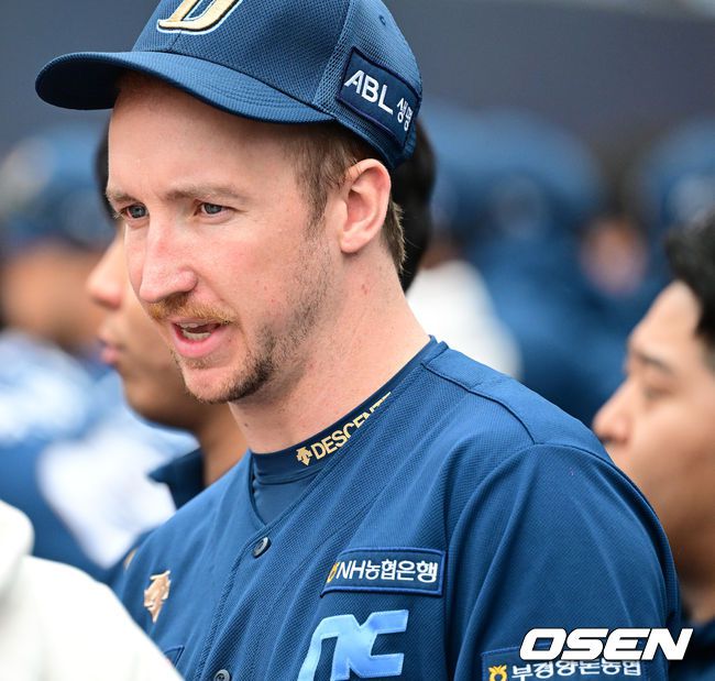 [OSEN=수원, 지형준 기자]1회 NC 페디가 경기를 지켜보고 있다. 2023.11.05 /jpnews@osen.co.kr