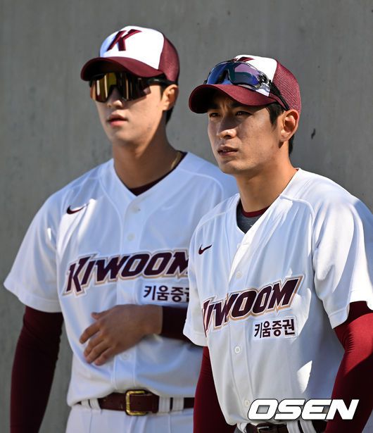 안우진과 이정후(왼쪽부터) /OSEN DB