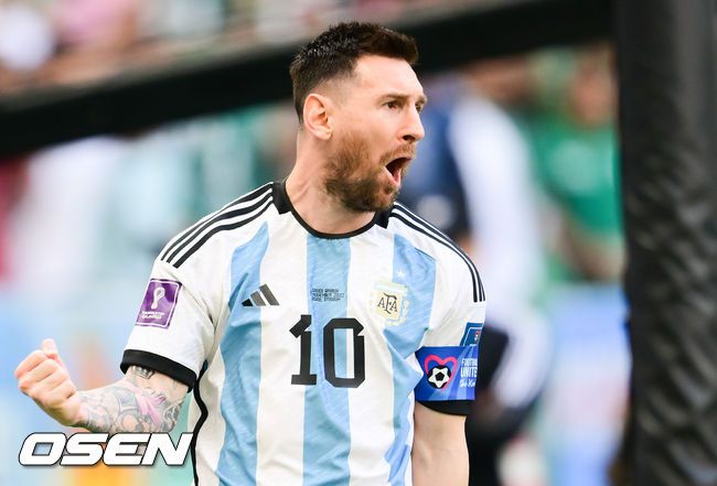 [OSEN=루사일(카타르), 박준형 기자]전반 아르헨티나 메시가 PK 선제골을 넣고 기뻐하고 있다.  2022.11.22 / soul1014@osen.co.kr