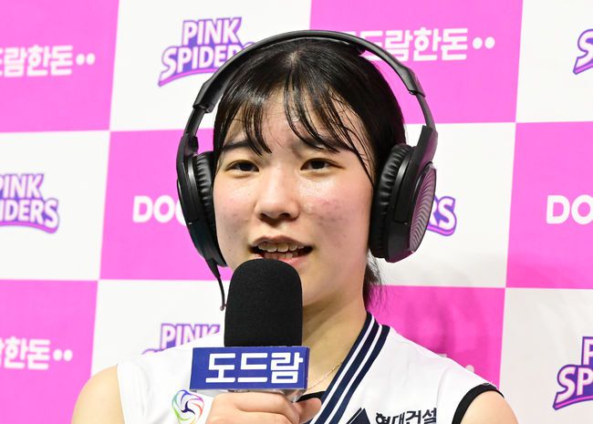 현대건설 김사랑 / KOVO 제공