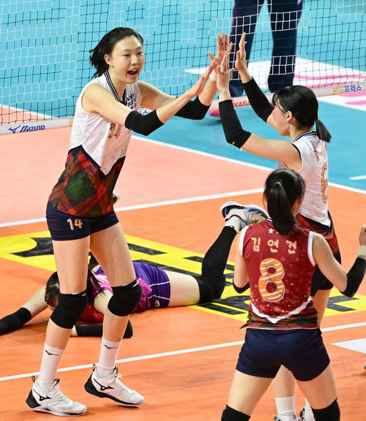 현대건설 김사랑 / KOVO 제공