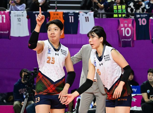 현대건설 김사랑 / KOVO 제공