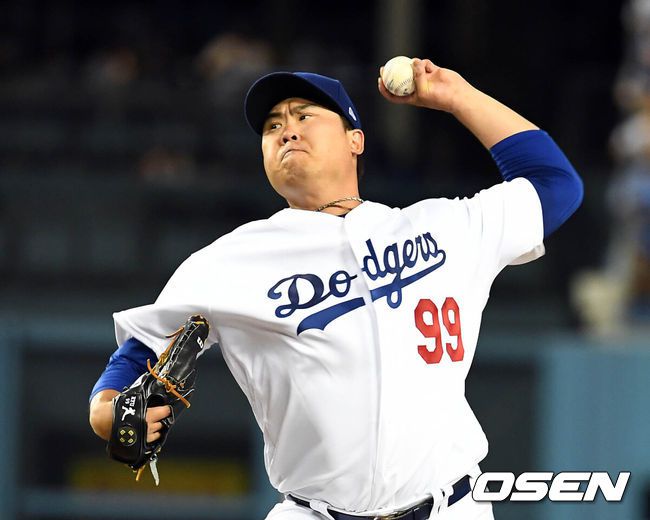 [OSEN=LA(미국 캘리포니아주), 최규한 기자] LA 다저스 시절 류현진. /dreamer@osen.co.kr